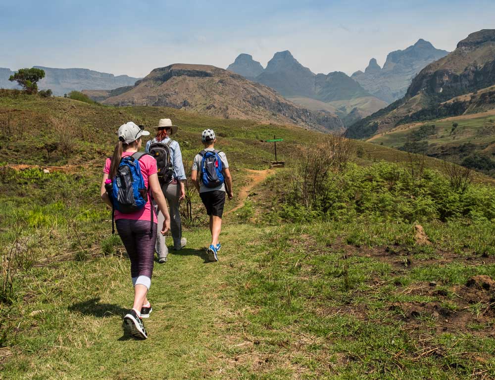 People hiking