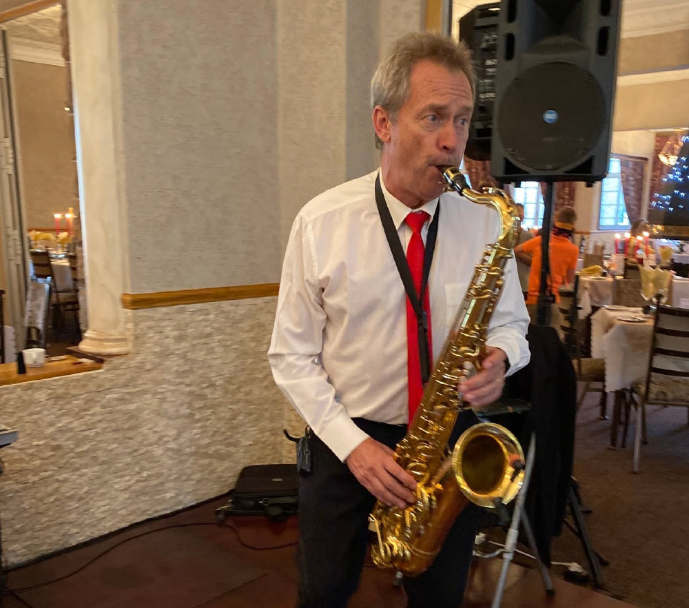 Man playing saxophone