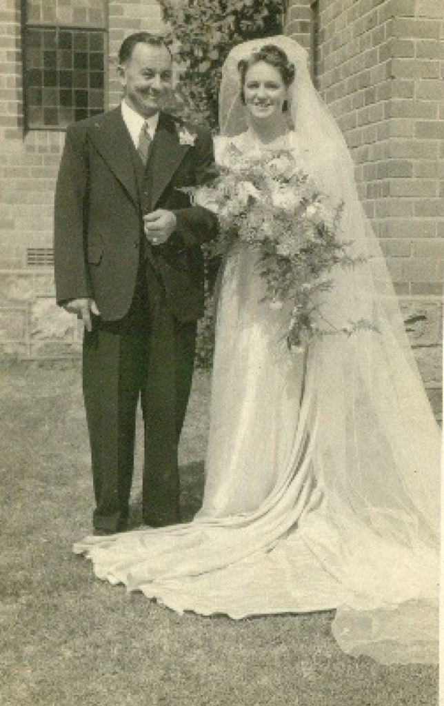 Old couple wedding image